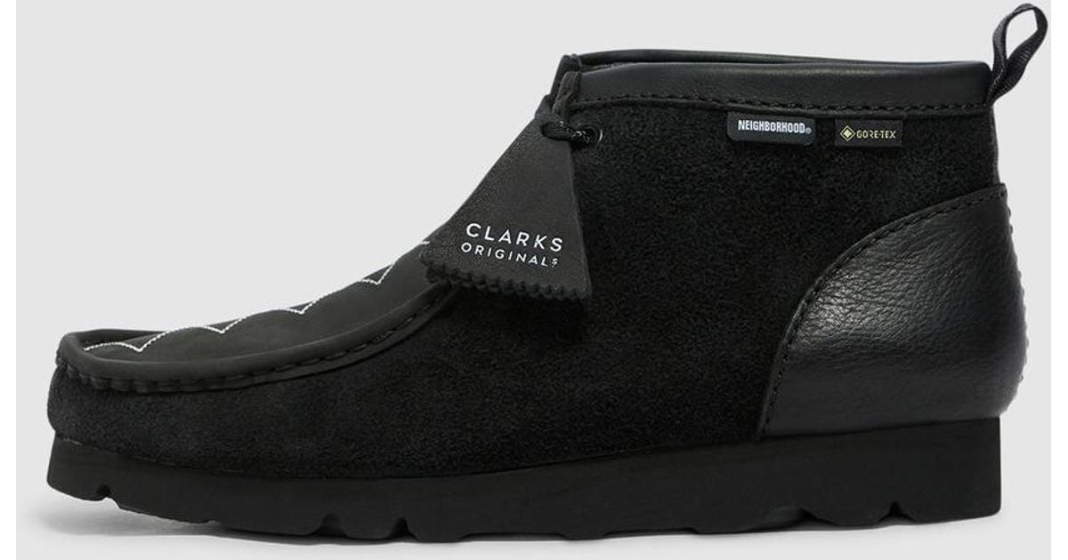 Clarks X Neighborhood Wallabee Gtx Boot in Black for Men