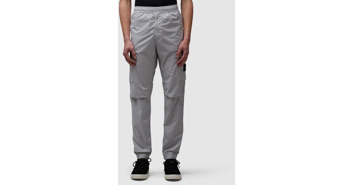 Stone Island Tela Paracadute Cargo Pant in Grey for Men | Lyst UK