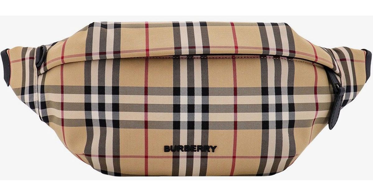 Burberry Closure With Zip Pouch Bags in White for Men Lyst