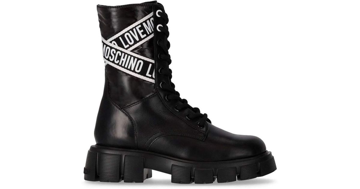 Love Moschino Ankle Boots in Black | Lyst