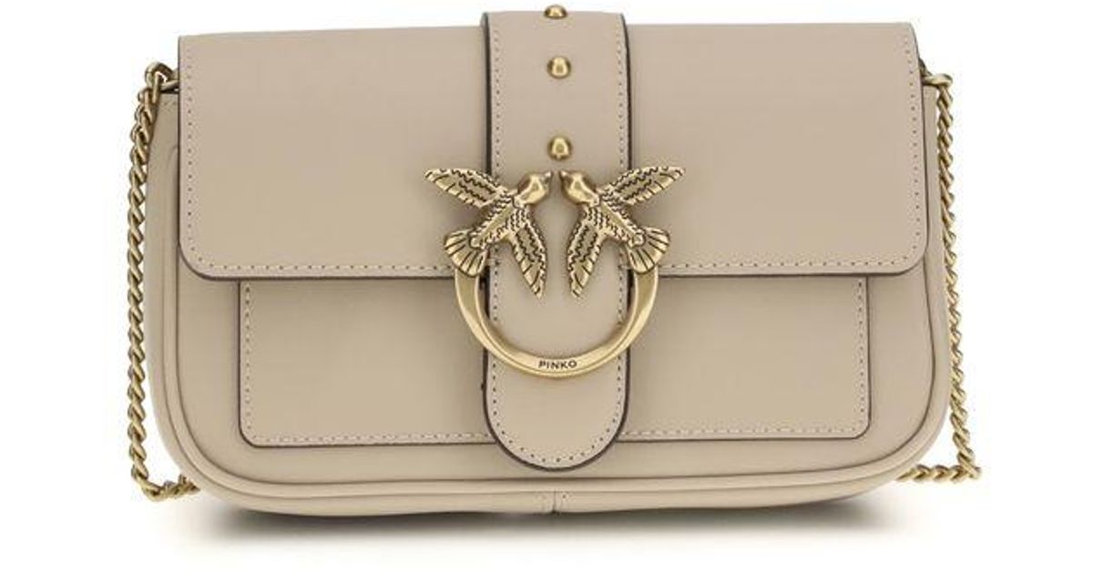 PINKO Black Calf Leather Bos Taurus Wallet main image 0
