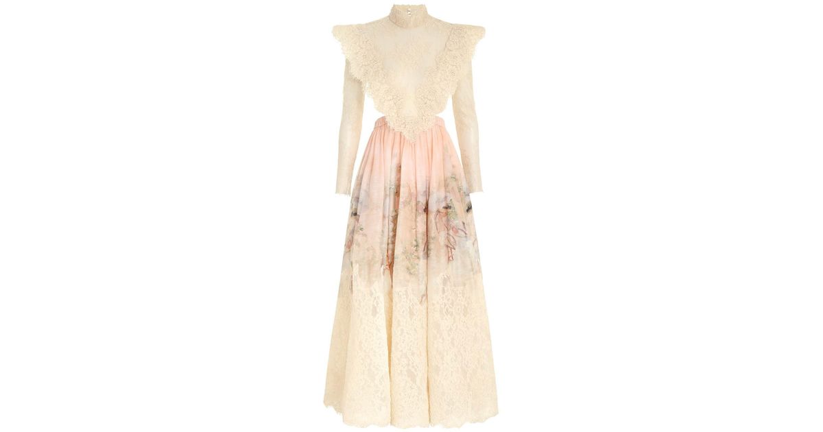 zimmermann lyrical lace dress Room4 - LYRICAL LACE KJOLE | Zimmermann