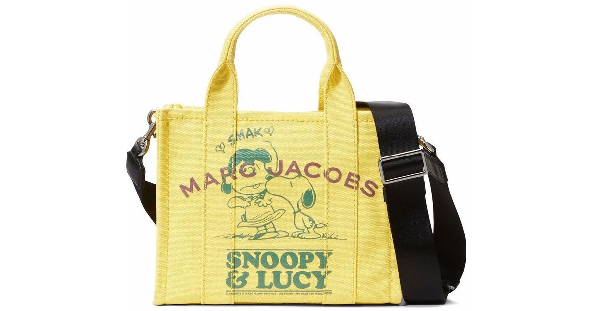 Marc Jacobs Cotton X Peanuts The Snoopy Mini Tote Bag in Yellow Lyst