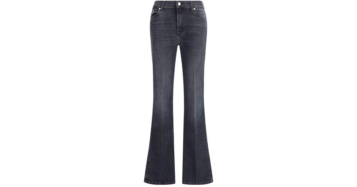 7FOR Blue Cotton Bootcut Jeans main image 1