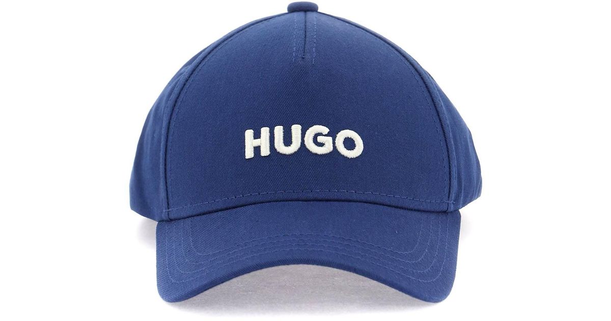 HUGO Baseball Cap With Embroidered Logo in Blue for Men Lyst