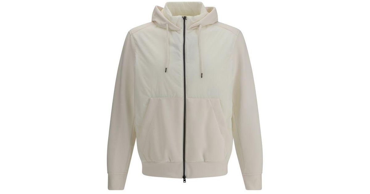 Herno White Polyamide Shell Jacket in Gray for Men | Lyst
