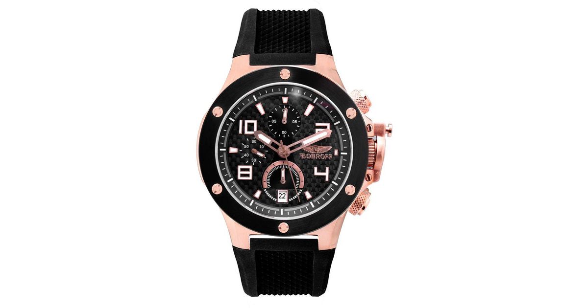 Bobroff Black Stainless Steel Dress Watch main image 1