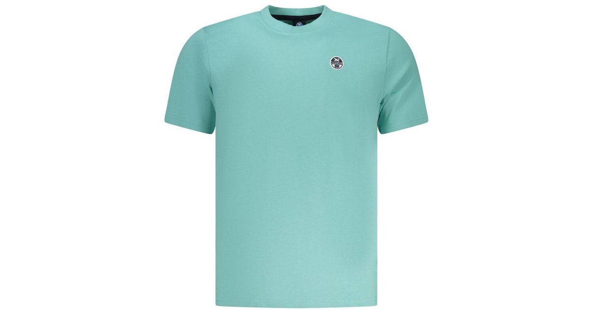 North Sails Blue Cotton Mens Sweatshirt