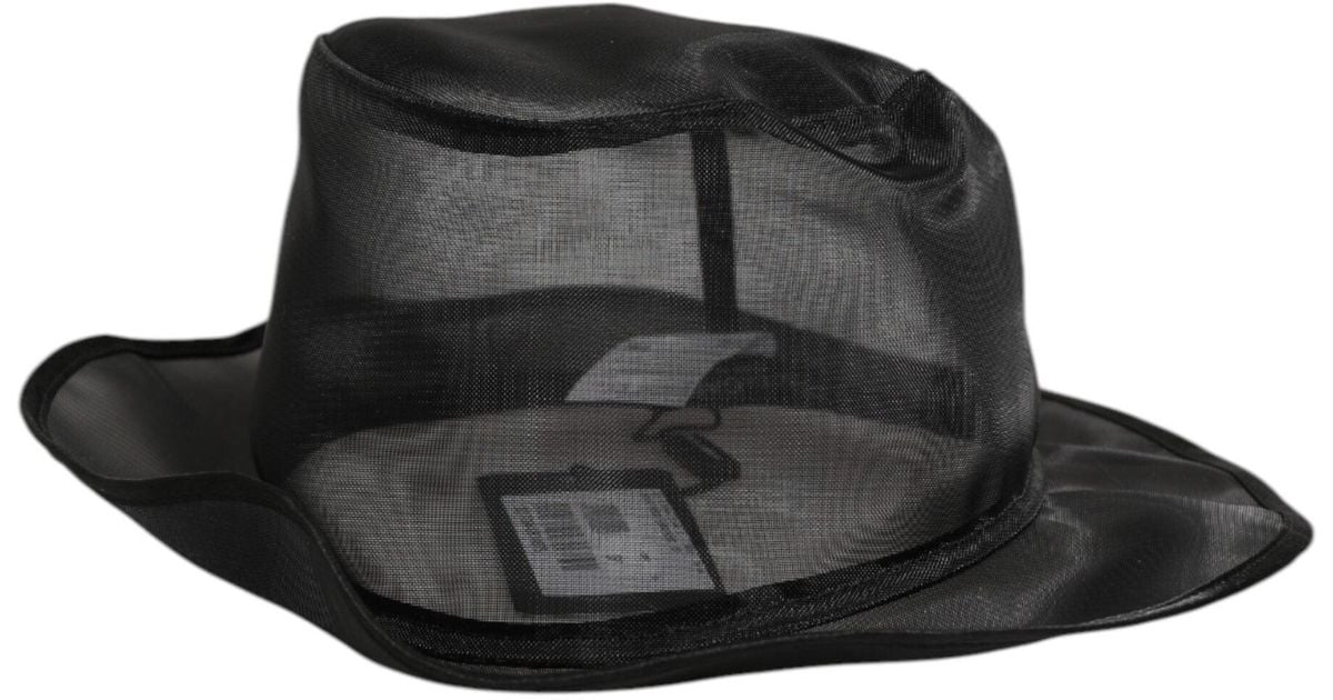 Dolce & Gabbana White Modacrylic Fur Bucket Men Capello Hat