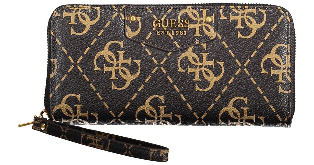 Guess Brown Wallet in Black Lyst
