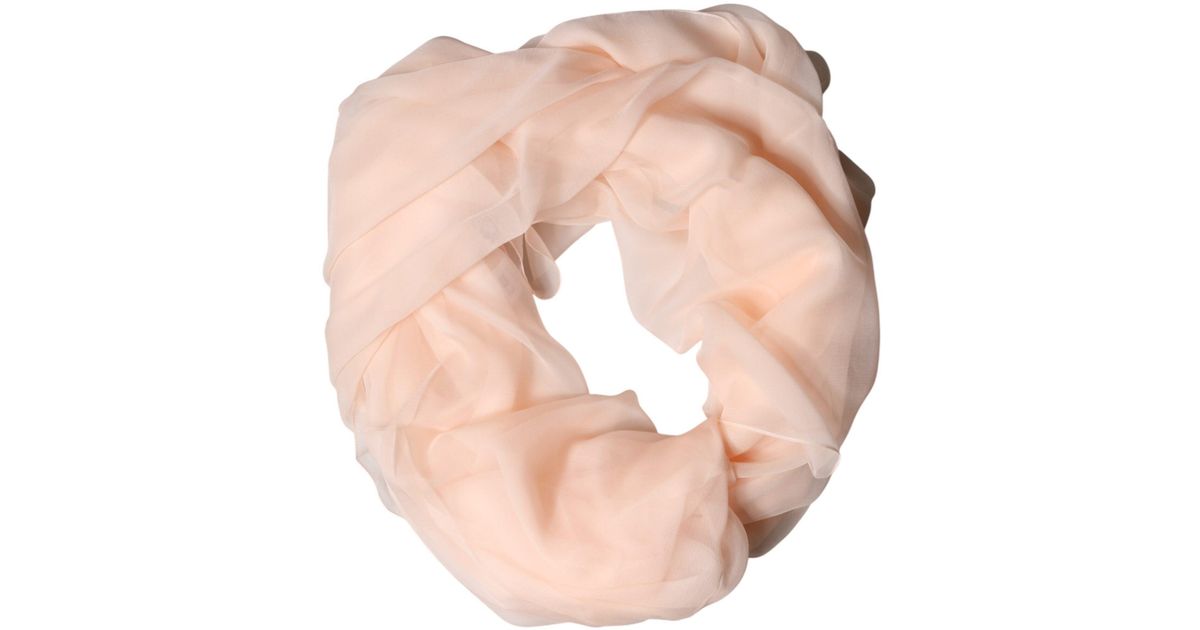 Dolce & Gabbana Orange Silk Rectangle Wrap Shawl Scarf