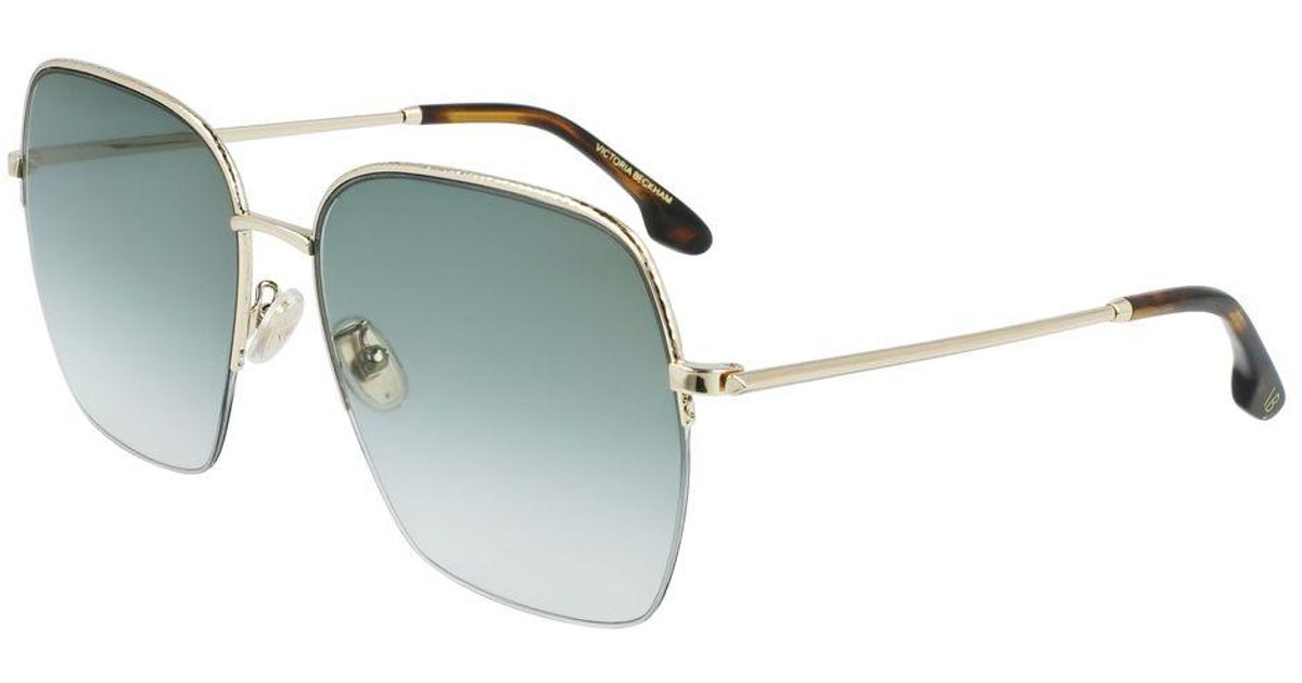 Victoria Beckham Gold Metal Sunglasses main image 0