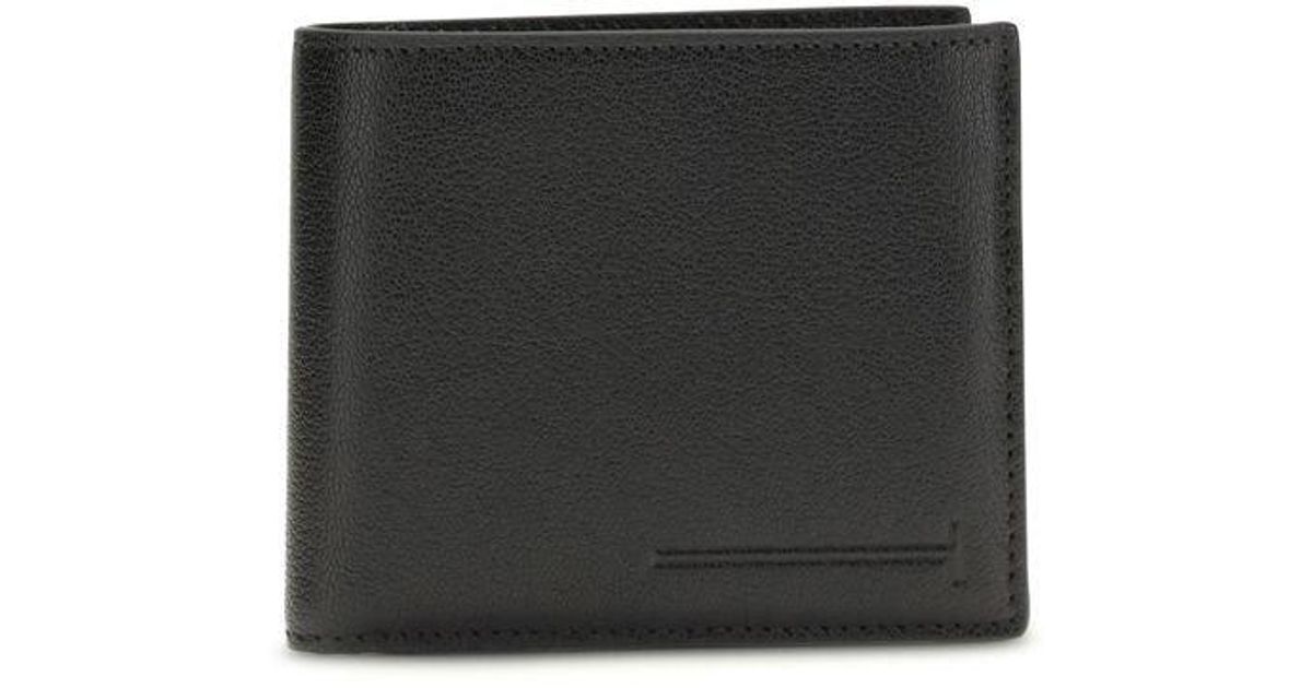 PINKO Blue Calf Leather Bos Taurus Wallet