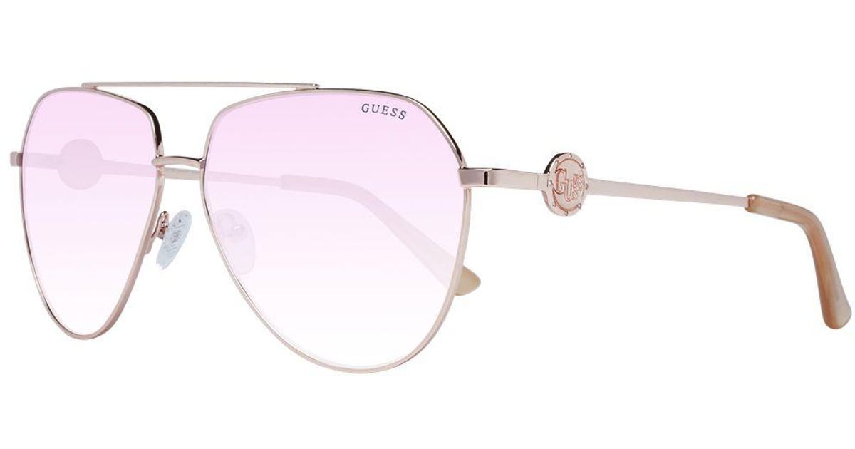 Guess rose gold sunglasses deals