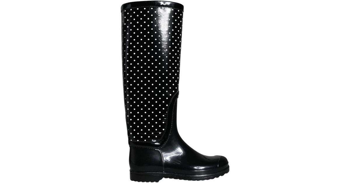 Dolce & Gabbana Gold Metallic Rubber Pvc Rain Boots Shoes