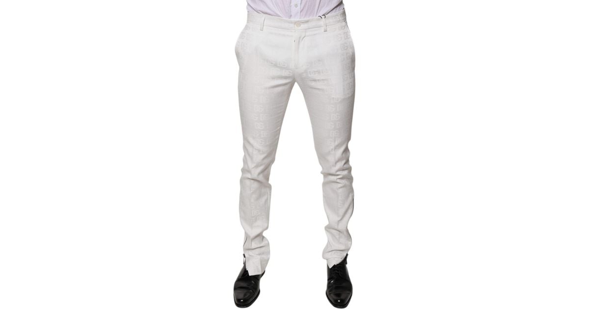 Dolce & Gabbana Black Wool Formal Dress Men Trouser Pants