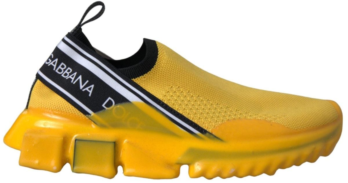 dolce and gabbana sorrento sneakers yellow