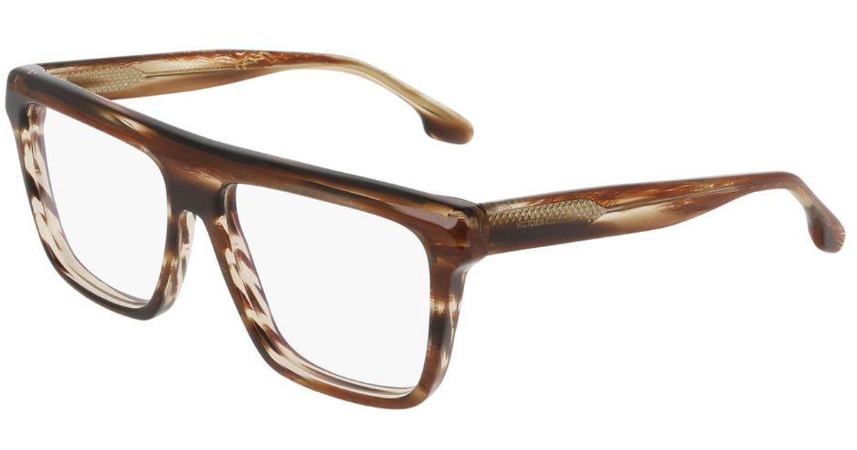 Victoria Beckham Brown Acetate Glasses (frames) | Lyst UK