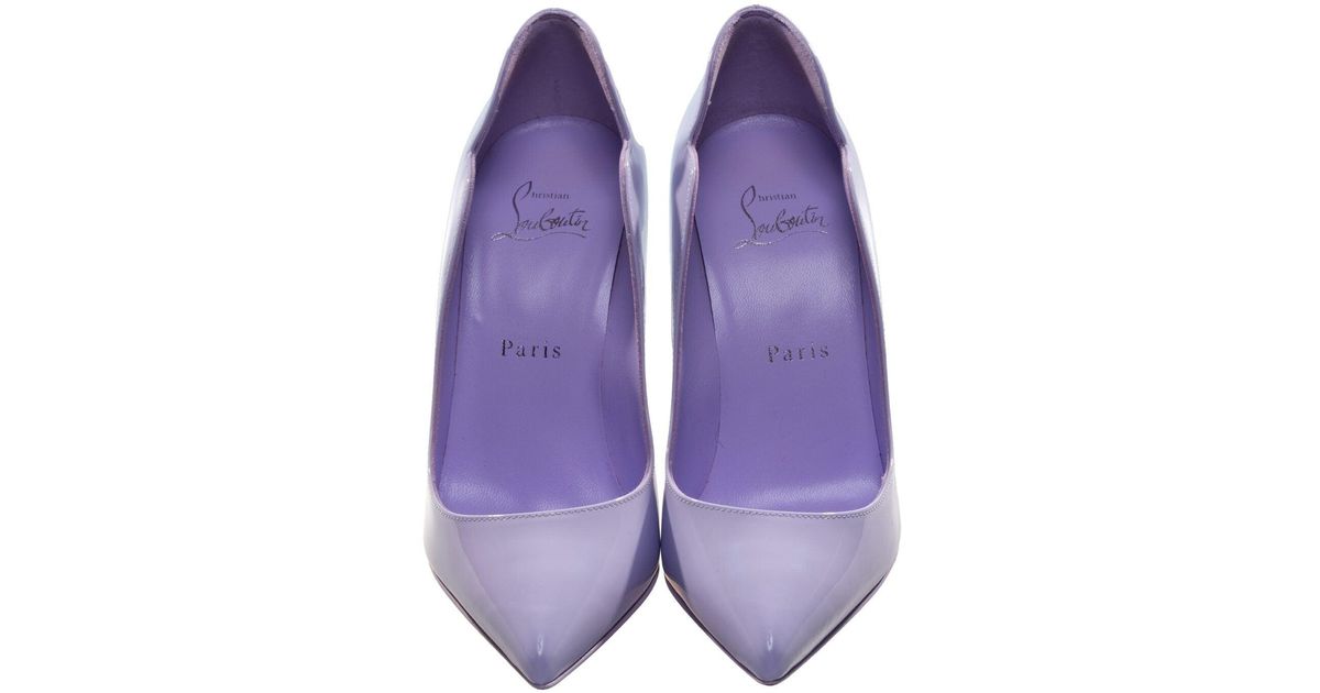 Lavender patent leather pumps deals