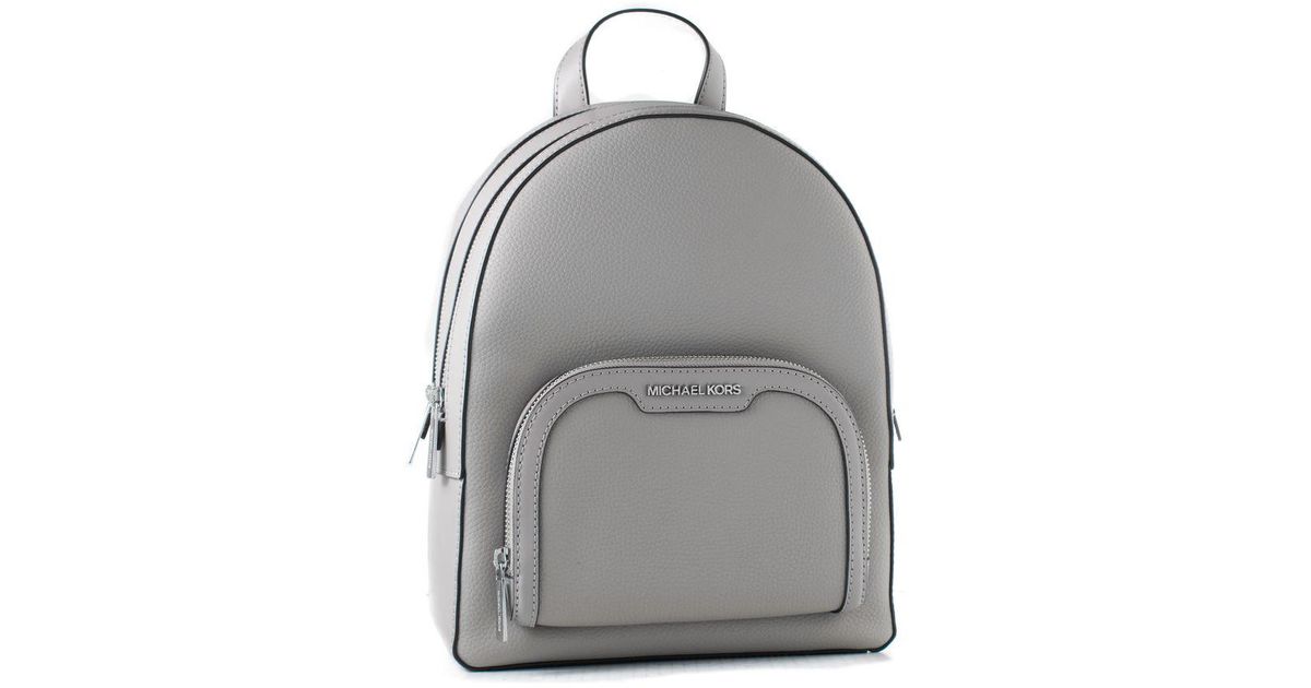 Michael Kors Gray Leather Backpack | Lyst display picture 2