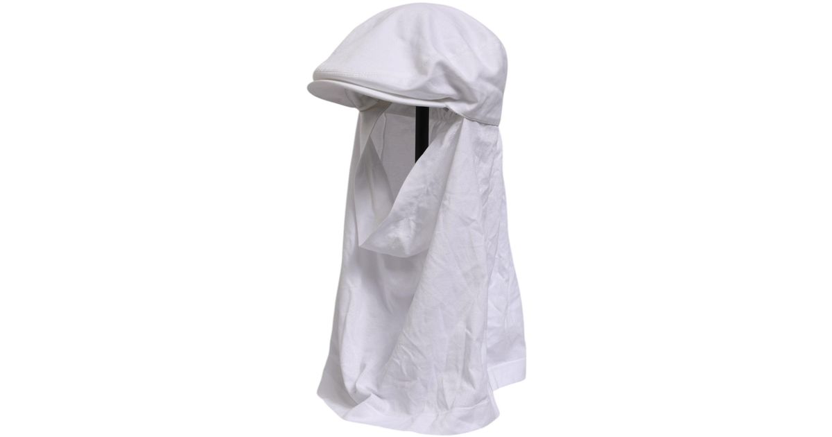 Dolce & Gabbana Men Beige Cotton Newsboy Cloth Capello Hat main image 0