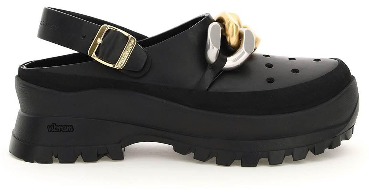 Stella McCartney Trace Falabella Clogs in Black | Lyst