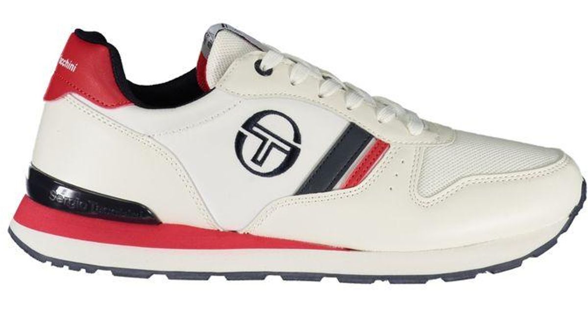 Sergio Tacchini Vintage Inspired Sergio Sneakers With Embroidery in White for Men Lyst