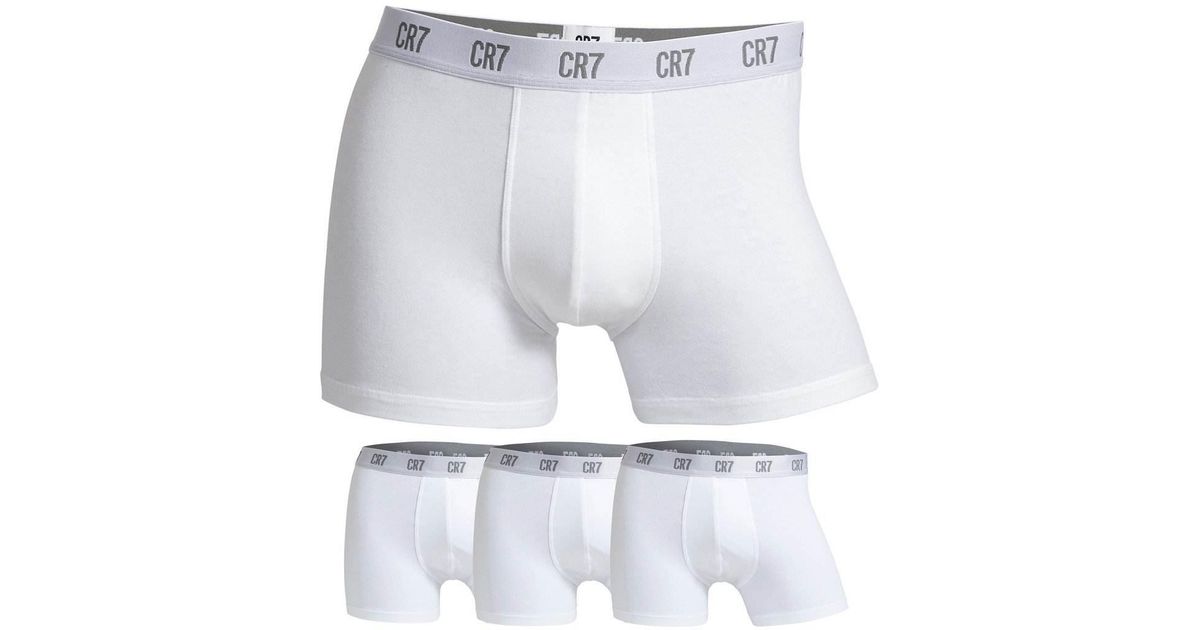 Cr7 Cristiano Ronaldo Tripack Boxer in White for Men