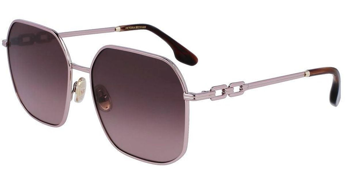 Victoria Beckham Gold Metal Sunglasses main image 0
