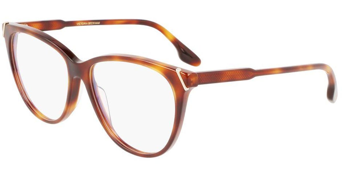 Victoria Beckham Brown Acetate Glasses (frames) | Lyst UK
