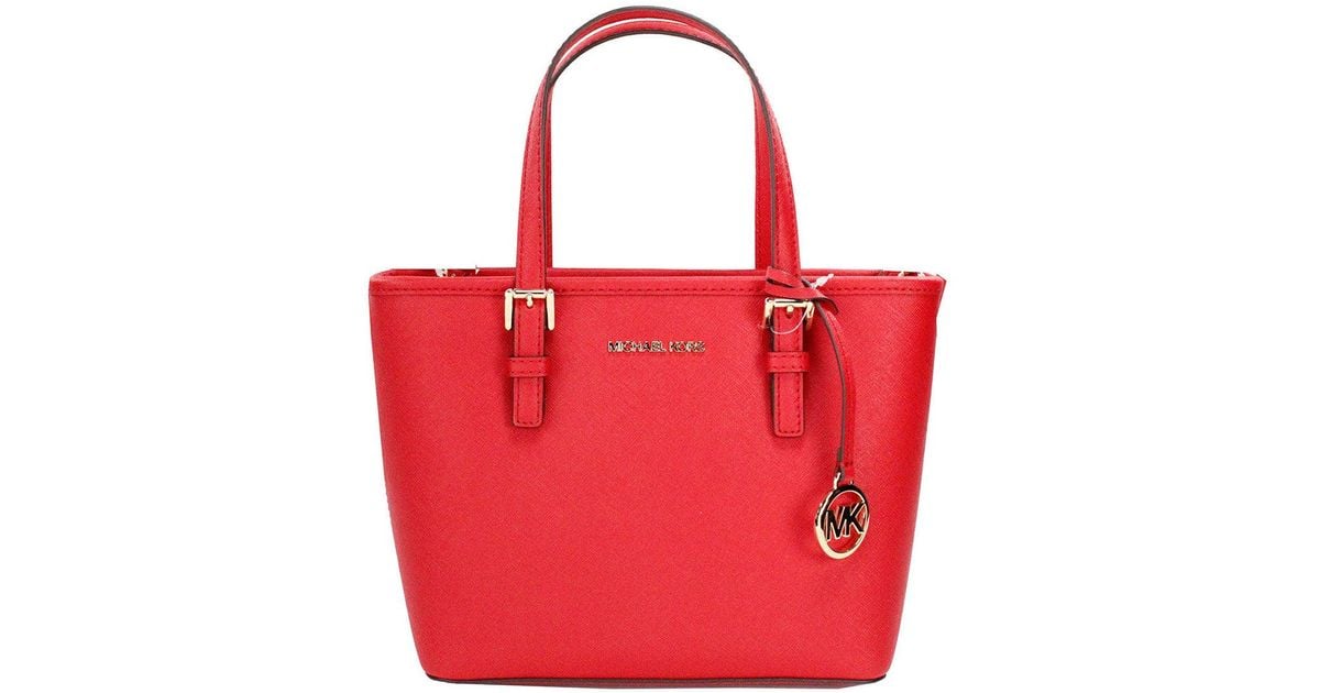 Michael Kors Women's Leather MK Pattern Crossbody Tote Bag