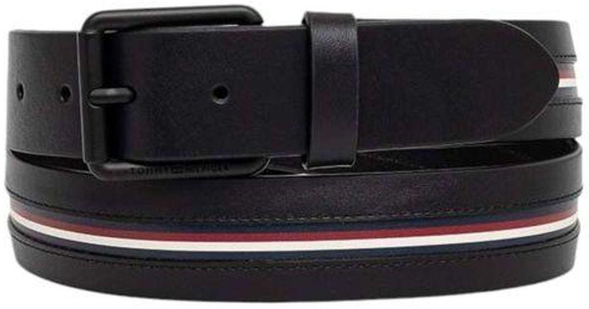 tommy hilfiger brown leather belt