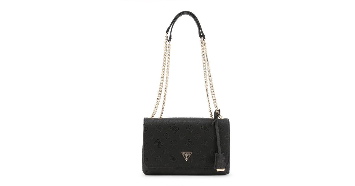 Guess Embossed Logo Covered Mini Shoulder Bag in Black1 (Black) Lyst