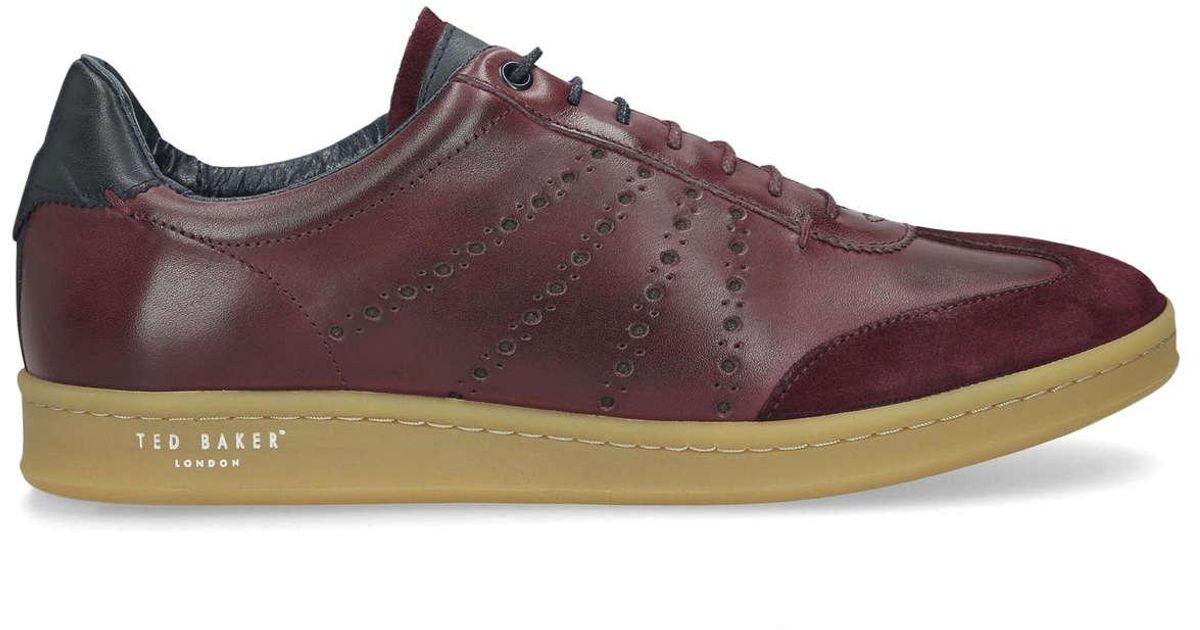 Ted Baker Leather Orlee Casuals Red for Men - Lyst