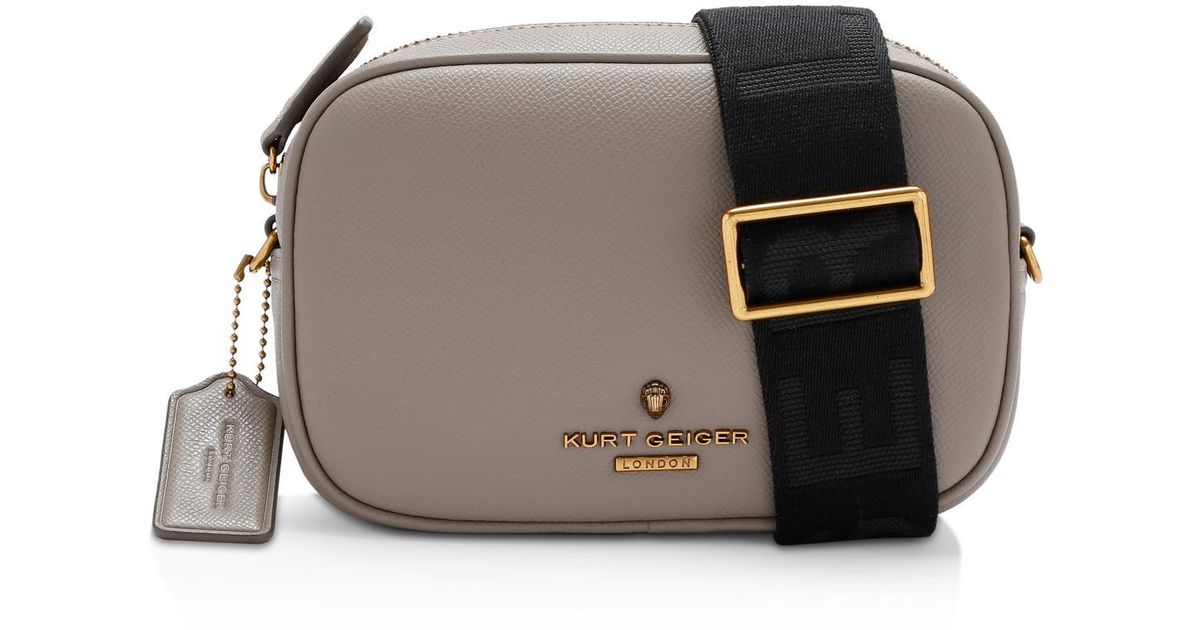 Kurt Geiger Cross Body Camera Bag Leather Greenwich in Grey Lyst UK