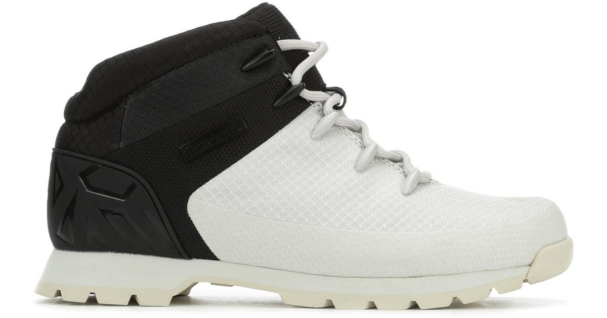 timberland men's euro sprint fabric boot white