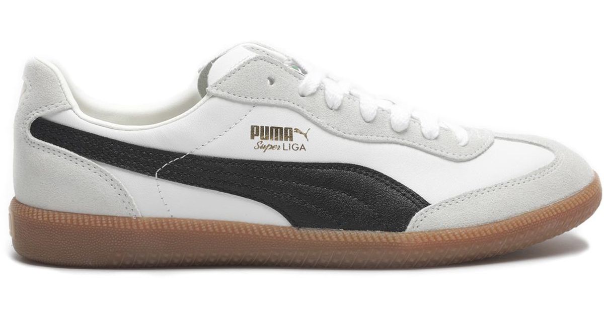 PUMA Leather Oslo-city Og Sneakers in White/Black (White) for Men ...
