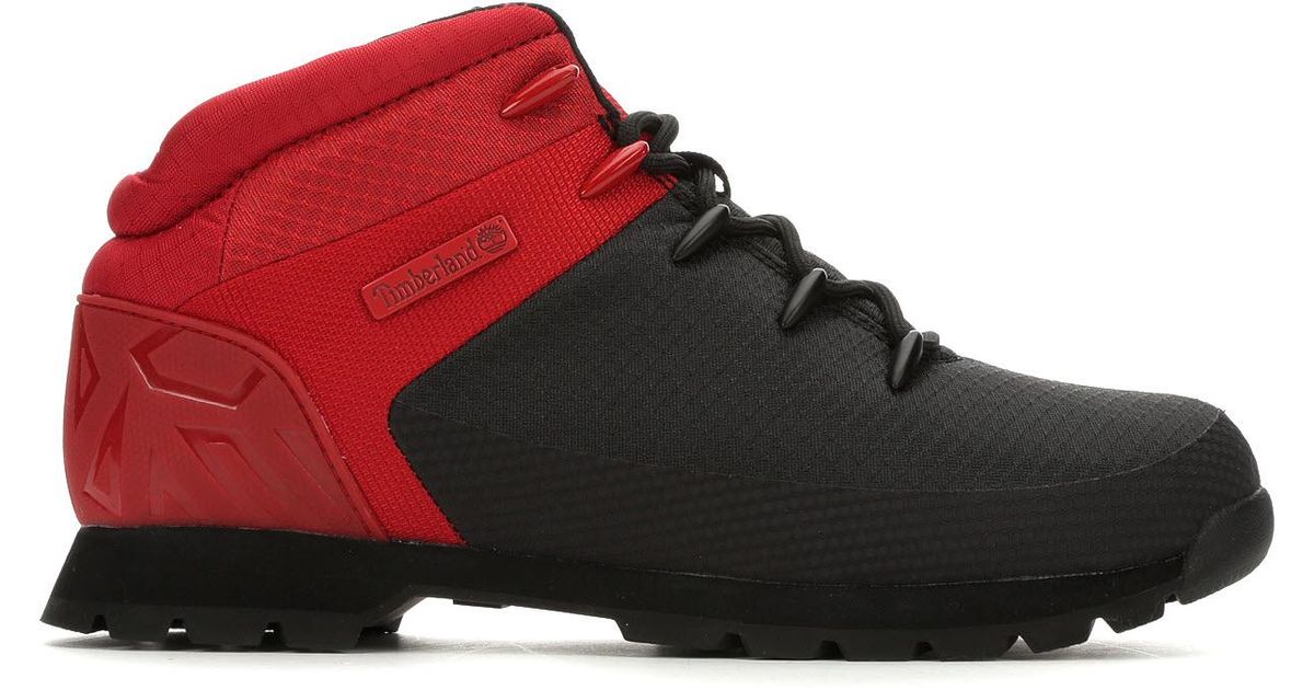 red euro hiker timberlands