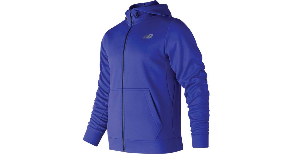 new balance core fleece full zip hoodie