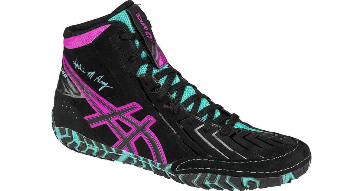 Asics Suede Aggressor 3 L.e. Geo Wrestling Shoe in Black for Men Lyst