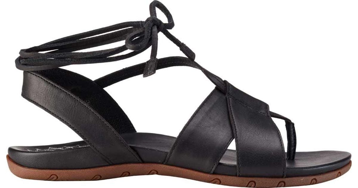 Chaco Leather Sage Strappy Sandal in Black - Lyst