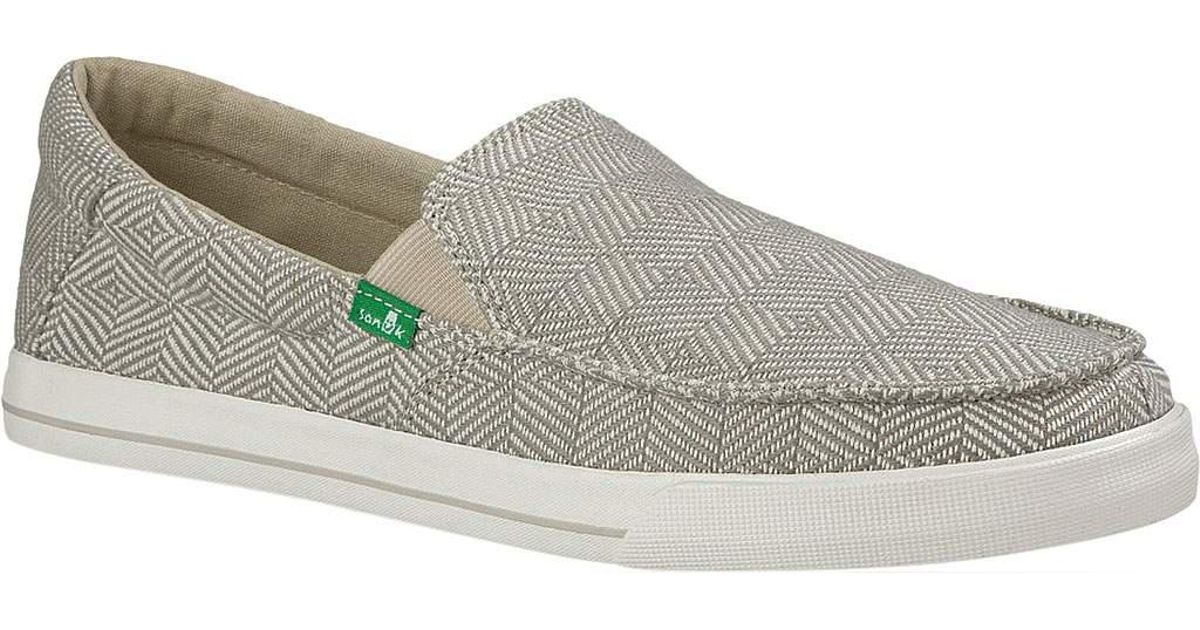sanuk men's sideline linen 2 loafer flat