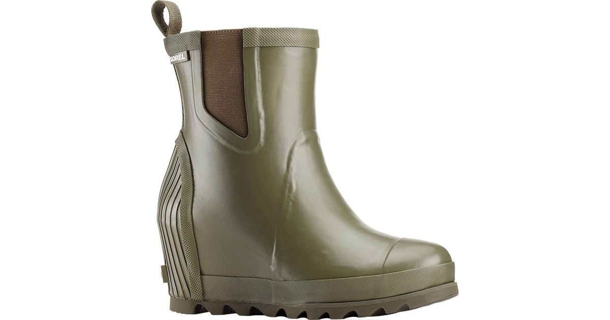 sorel joan rain wedge gloss