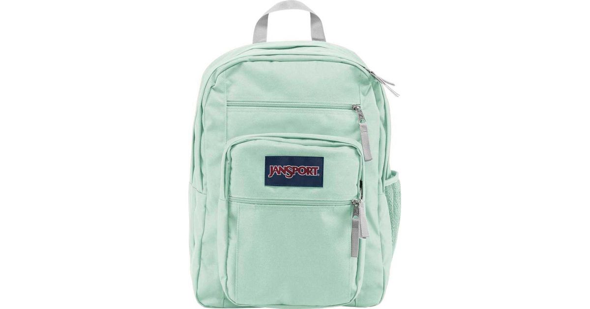 green jansport big student backpack