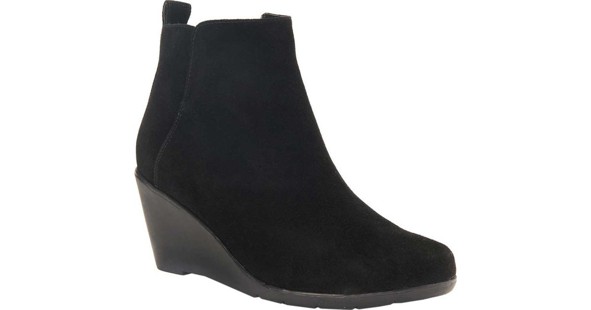 irving waterproof wedge bootie