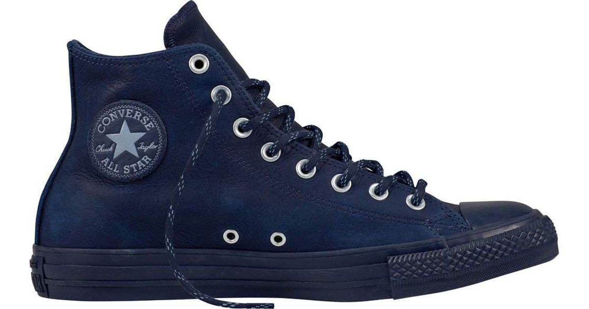 navy blue leather converse all star
