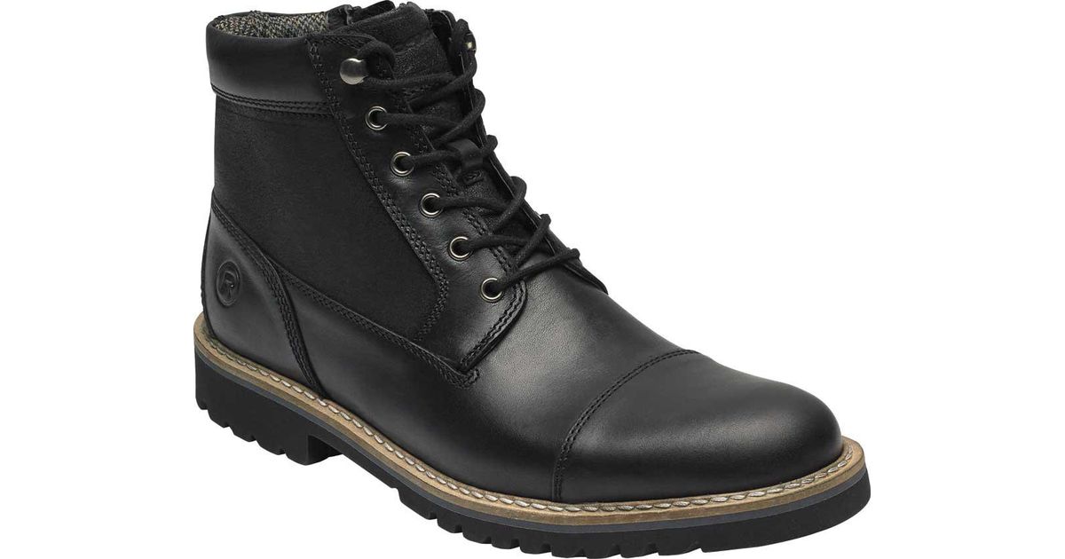 rockport men's marshall rugged cap toe ankle boot