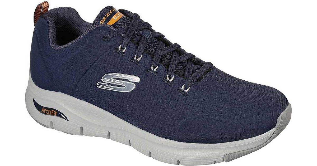 Skechers Arch Fit Titan Sneaker in Navy/Gray (Blue) for Men - Lyst