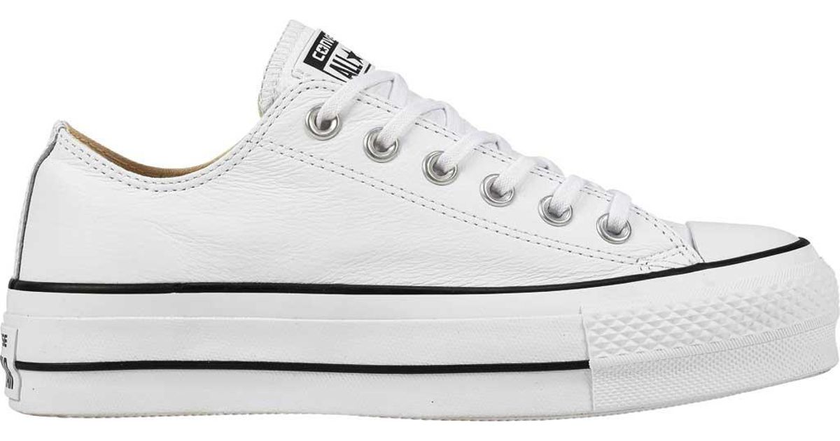 white chuck taylor all star lift platform sneakers