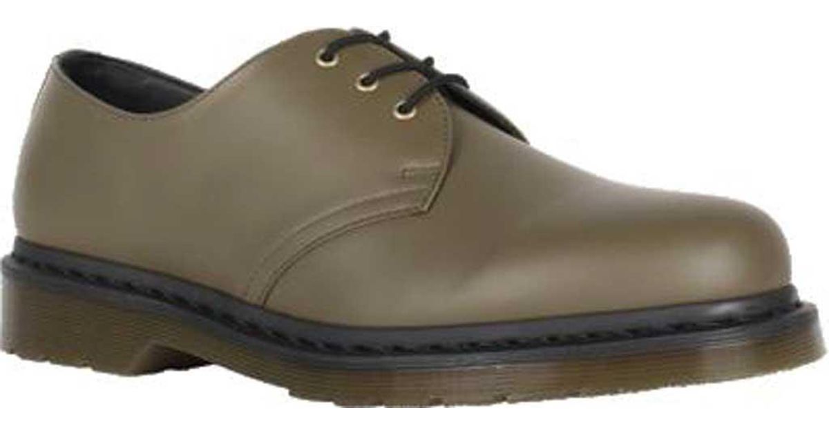 dr martens olive smooth